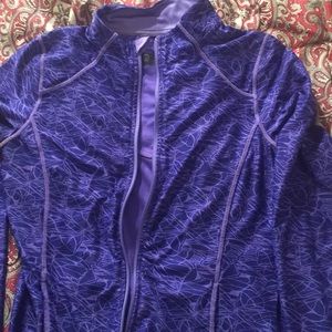 athletic jacket small petite purple